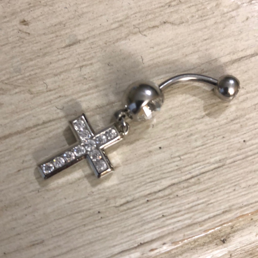 Cross Belly Ring